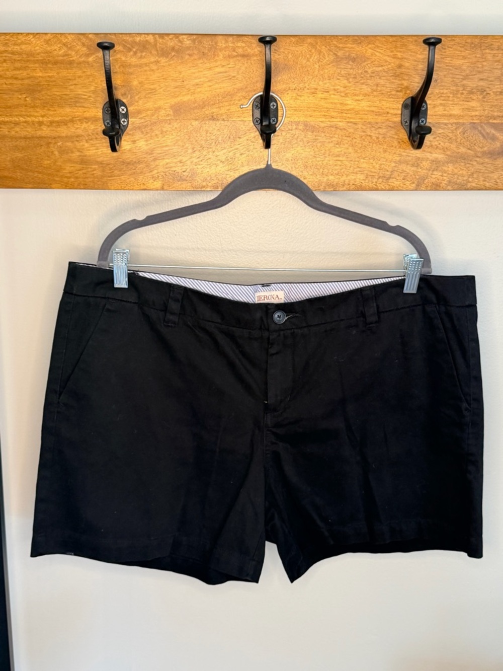 Merona Black Women's Chino Bermuda Shorts
